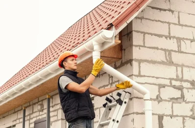 Pose et remplacement de gouttières à Wilwisheim